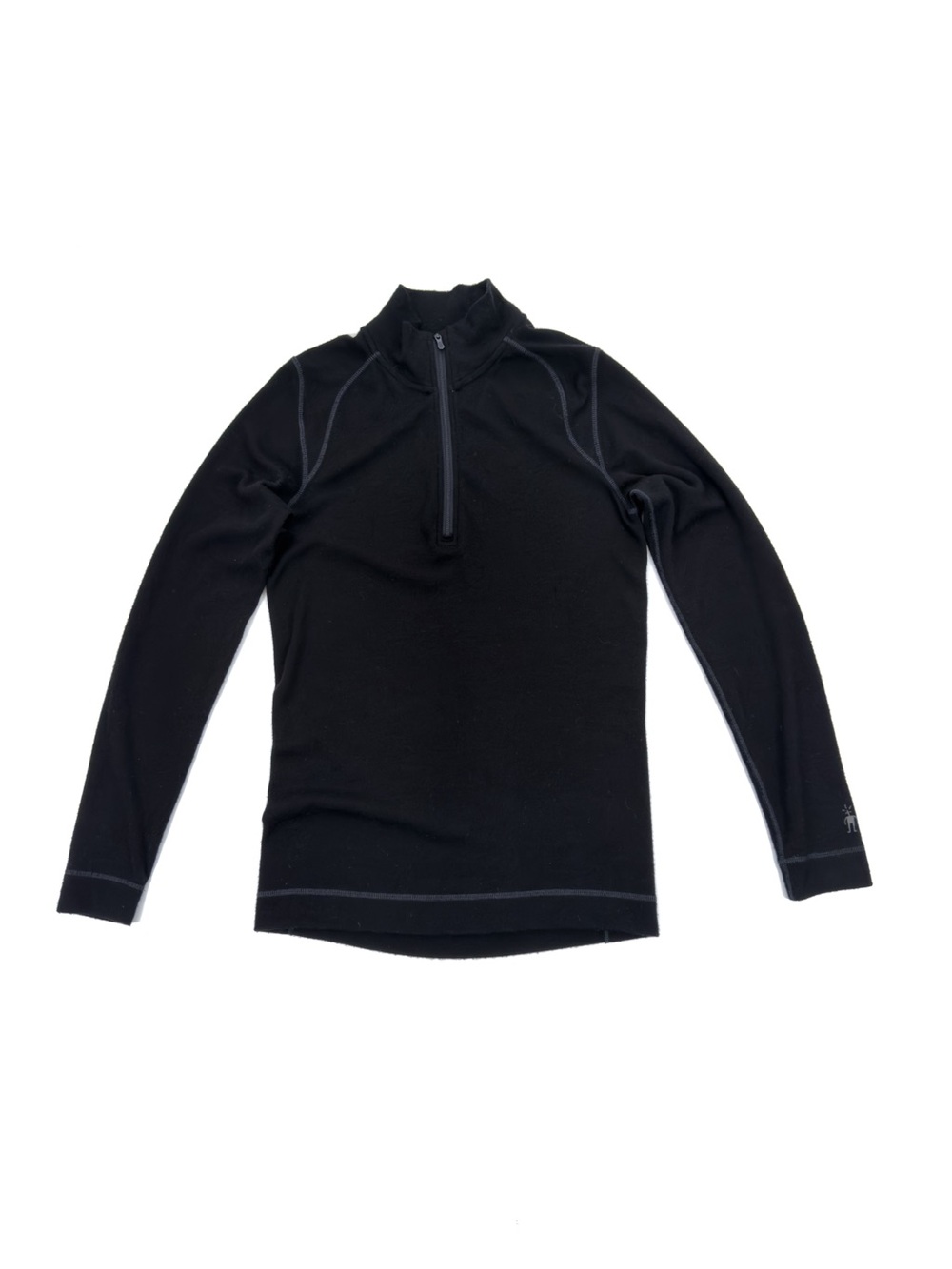 Smartwool Men's Classic Thermal Merino Base Layer 1/4 Zip | Size M | Black